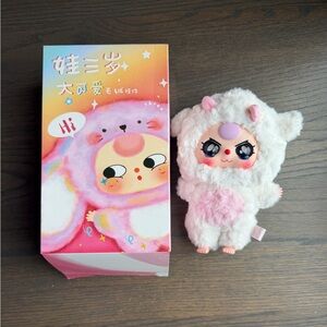 Adorable White and Pink Plush Toy